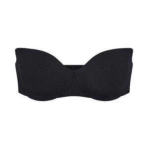 Skims Smoothing Intimates Unlined Strapless Bra Onyx Size 44D